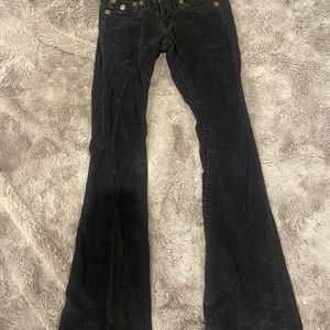 True religion black flare jeans